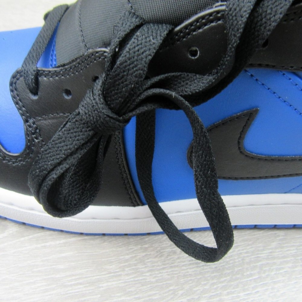 Air Jordan 1 Mid  Sneakers Mens Size 13 Royal Blue Black White NEW - Picture 10 of 15